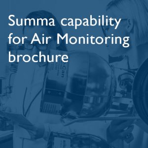 Summa capability for Air Monitoring brochure